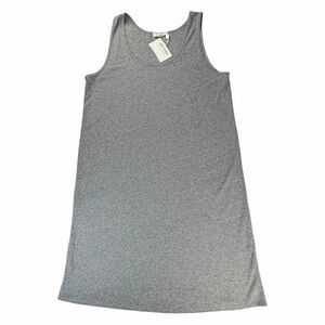 NWT LA Relaxed Women’s Scoop Neck Relaxed Midi Dress In Heather Grey In Size XL